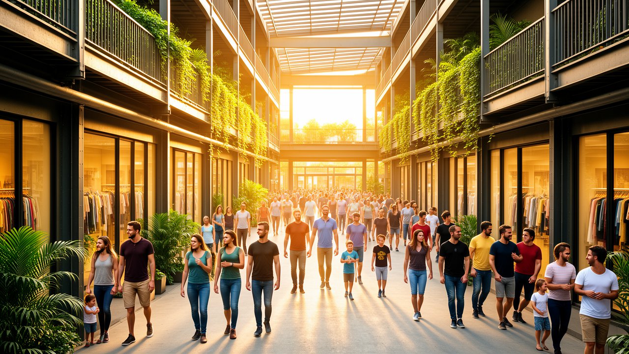 Ce qui rend ce centre commercial plein air différent des autres